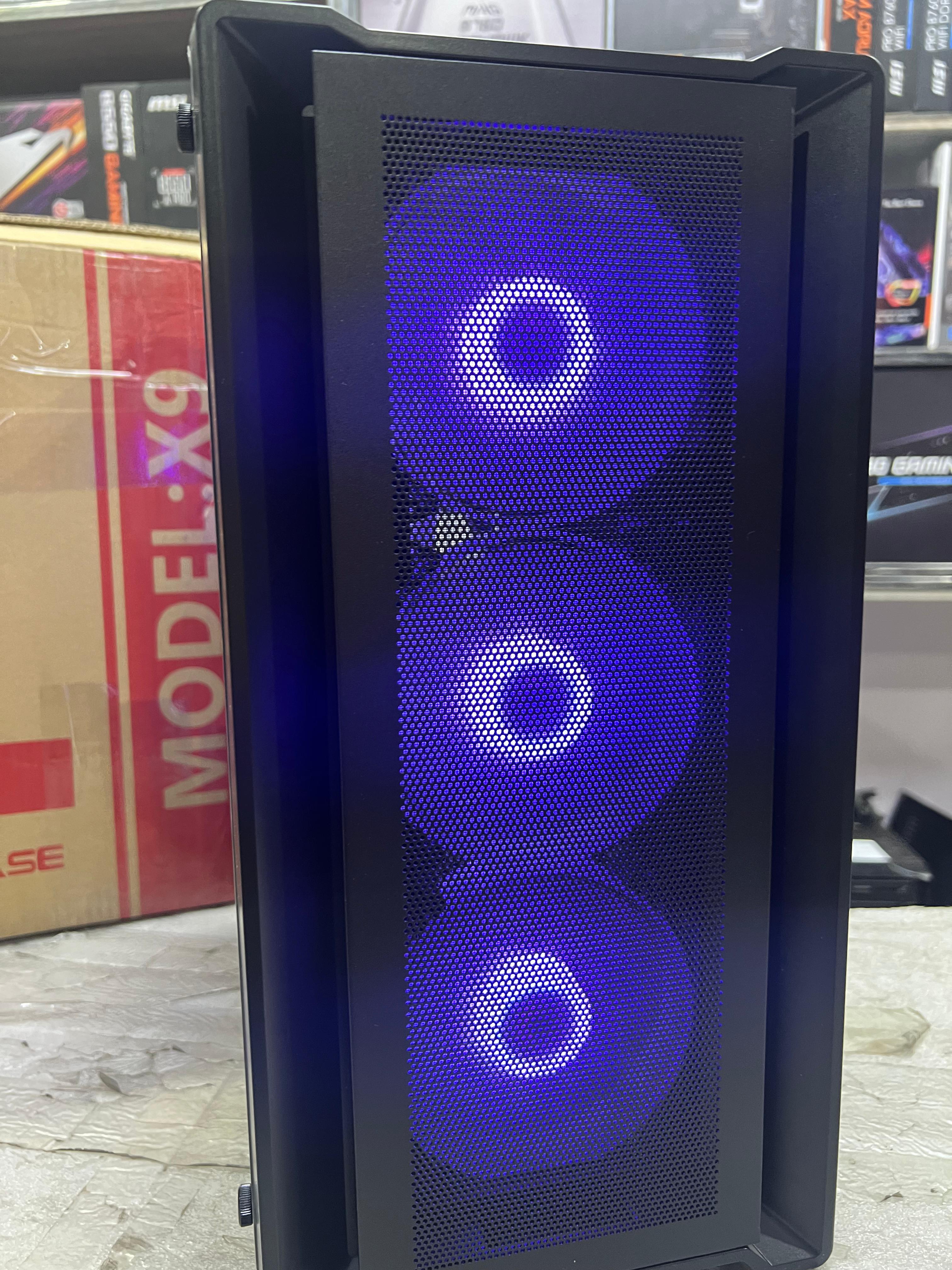 Xtech Casing X9 Black 4 RGB Fans Xtech Casing X9 Black 4 RGB Fans